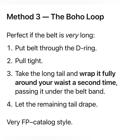 Free People Orange Leather Belt - Picture 6 of 6